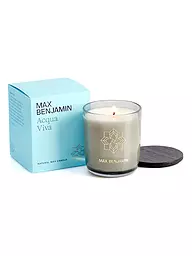 MAX BENJAMIN | Bougie parfumée CLASSIC COLLECTION 210g Irish Leather & Oud | Bleu clair