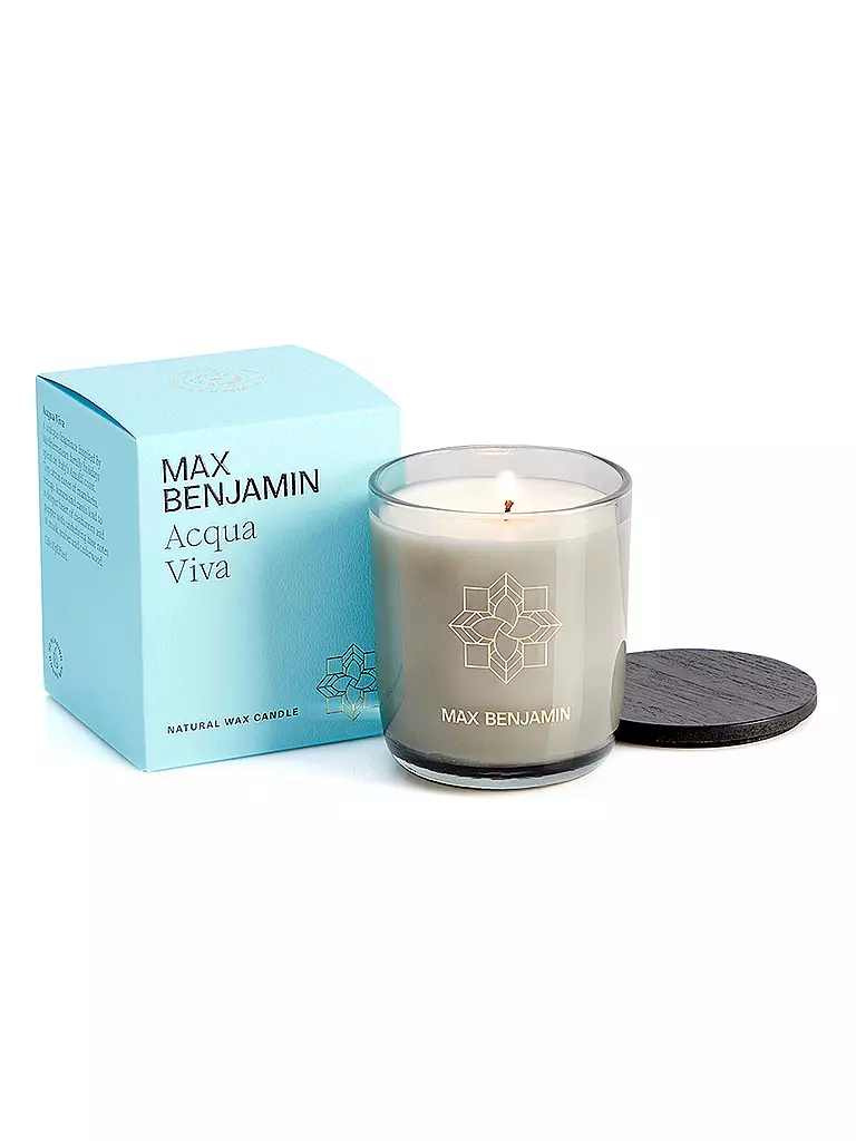 MAX BENJAMIN | Bougie parfumée CLASSIC COLLECTION 210g Acqua Viva | hellblau