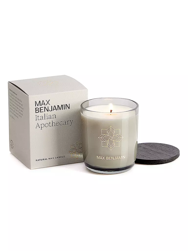 MAX BENJAMIN | Bougie parfumée CLASSIC COLLECTION 210g Italian Apothecary | hellgrau