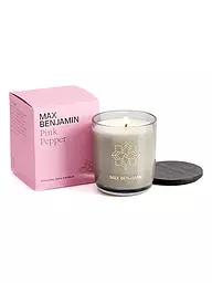 MAX BENJAMIN | Bougie parfumée CLASSIC COLLECTION 210g Irish Leather & Oud | Rose vif