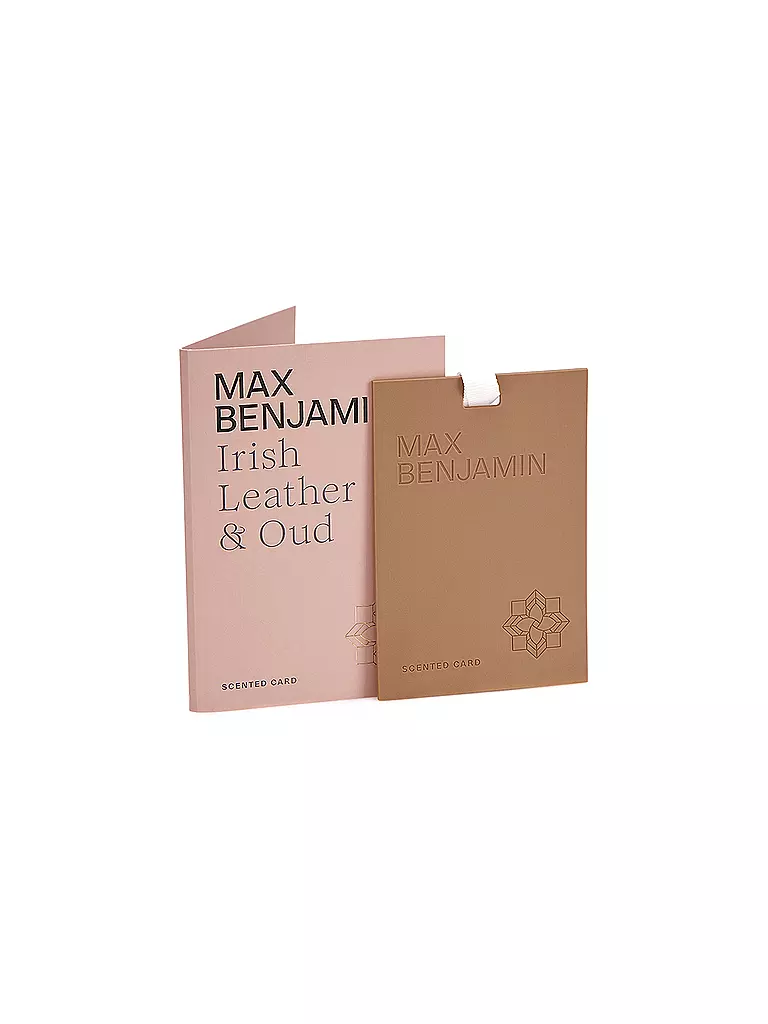MAX BENJAMIN | Carte parfumée CLASSIC COLLECTION Irish Leather & Oud | camel