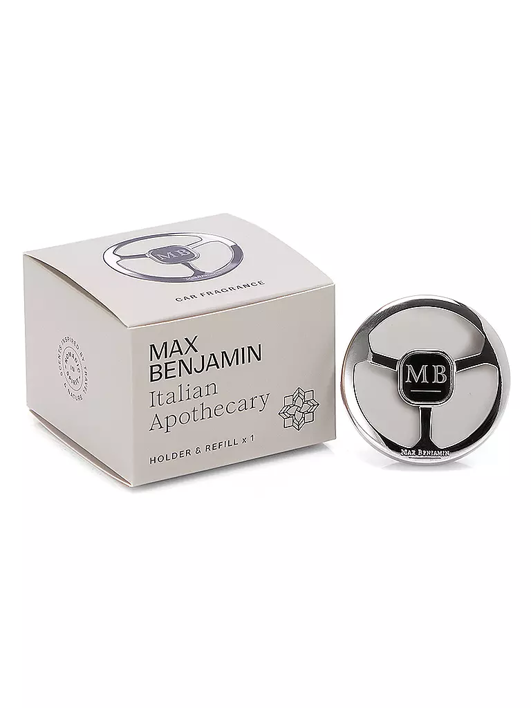 MAX BENJAMIN | Parfum d'ambiance pour voiture COLLECTION CLASSIC Italian Apothecary | hellgrau