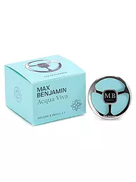 MAX BENJAMIN | Parfum d'intérieur pour voiture COLLECTION CLASSIQUE Acqua Viva | Bleu clair