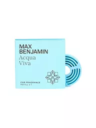 MAX BENJAMIN | Recharge de parfum pour voiture COLLECTION CLASSIQUE Irish Leather & Oud | Bleu clair