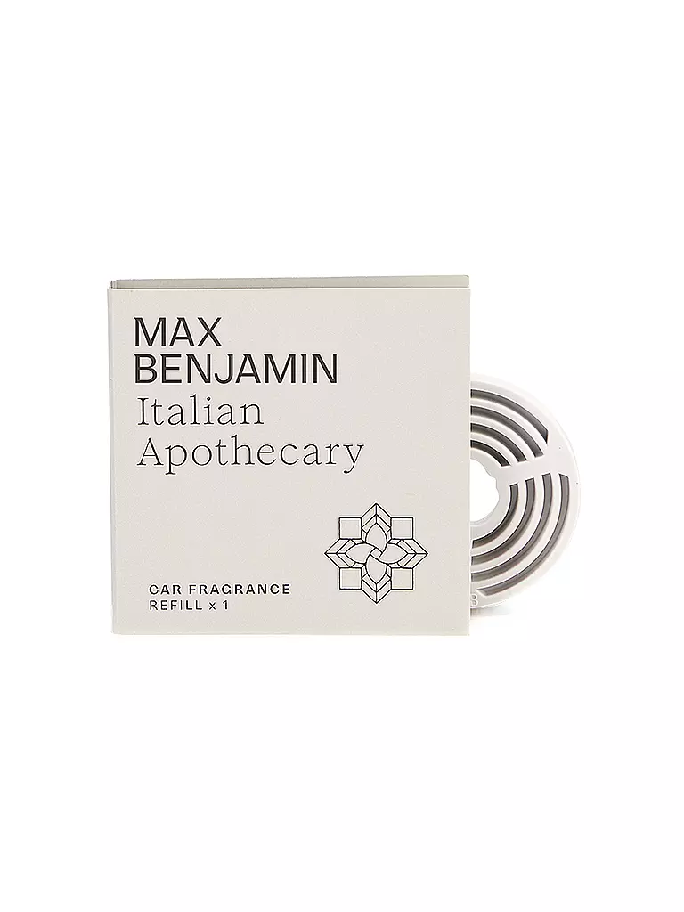 MAX BENJAMIN | Recharge de parfum pour voiture COLLECTION CLASSIQUE Apothicaire Italien | hellgrau
