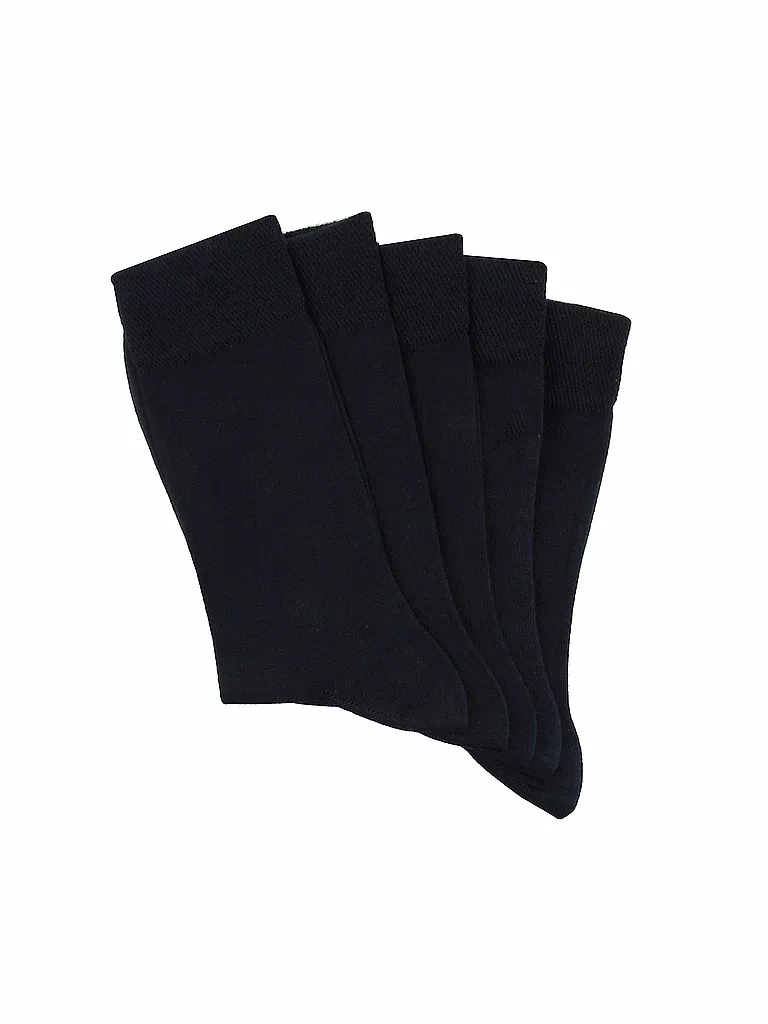 MAX CALVIN | Chaussettes, lot de 5, bleu foncé | dunkelblau