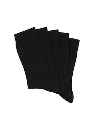 MAX CALVIN | Chaussettes, lot de 5, anthracite chiné | Noir