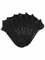 MAX CALVIN | Chaussettes sneaker, lot de 7, blanc | Noir