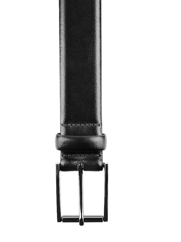 MAX CALVIN | Ledergürtel  | Noir