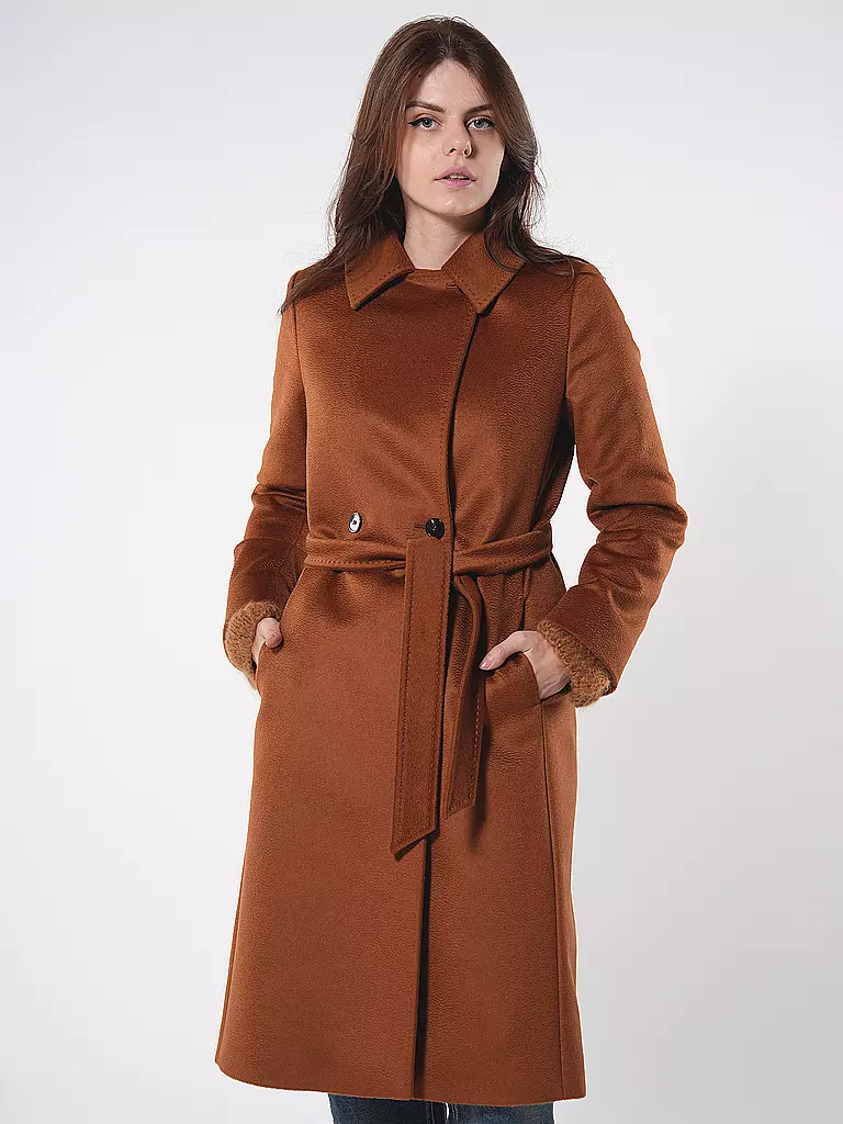 MAX MARA STUDIO | Wollmantel BCOLLAG | Marron