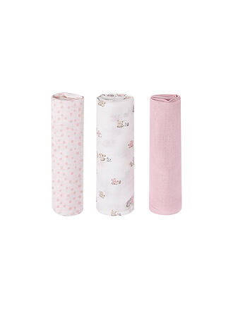 MAYORAL | Lange à langer pour bébé - Lot de 3 langes multifonction roses
