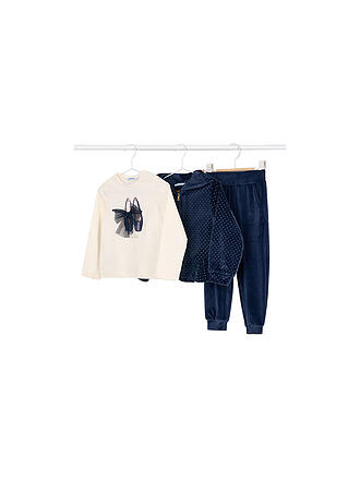 MAYORAL | Ensemble 3 pièces pour fille : veste, t-shirt à manches longues et pantalon