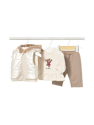 MAYORAL | Ensemble bébé 3 pièces : gilet matelassé, pull, pantalon
