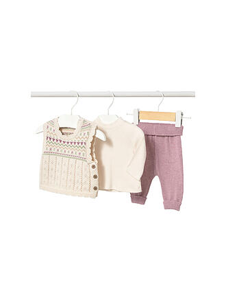MAYORAL | Ensemble bébé : pull sans manches, t-shirt à manches longues et pantalon