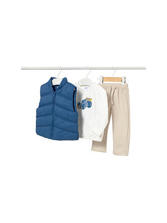 MAYORAL | Ensemble bébé 3 pièces : gilet matelassé, pull et pantalon