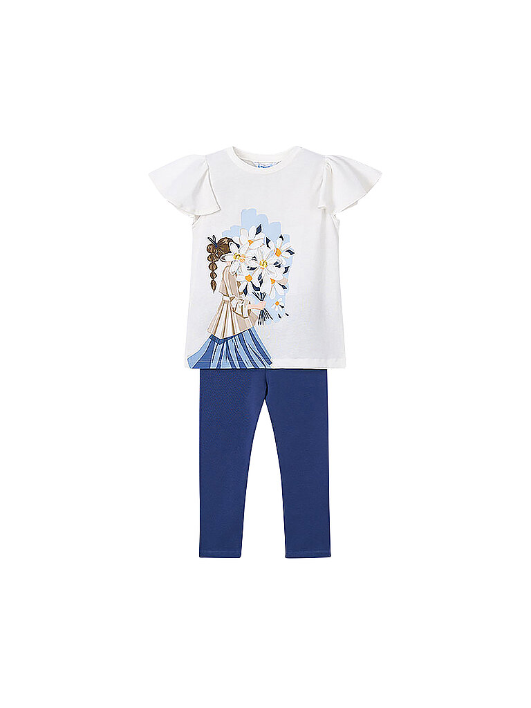 MAYORAL Ensemble fille 2 pièces T-shirt et leggings bleu marine | 92