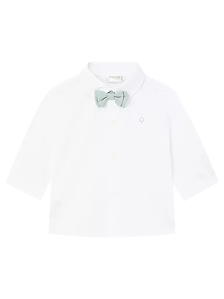MAYORAL | Baby Hemd mit Fliege | Blanc