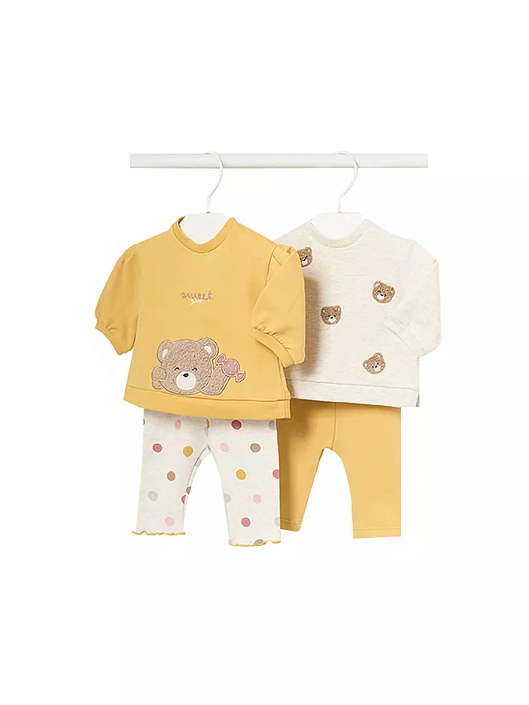 MAYORAL | Baby Set 2 Shirts, 2 Hosen 4-teilig  | Jaune