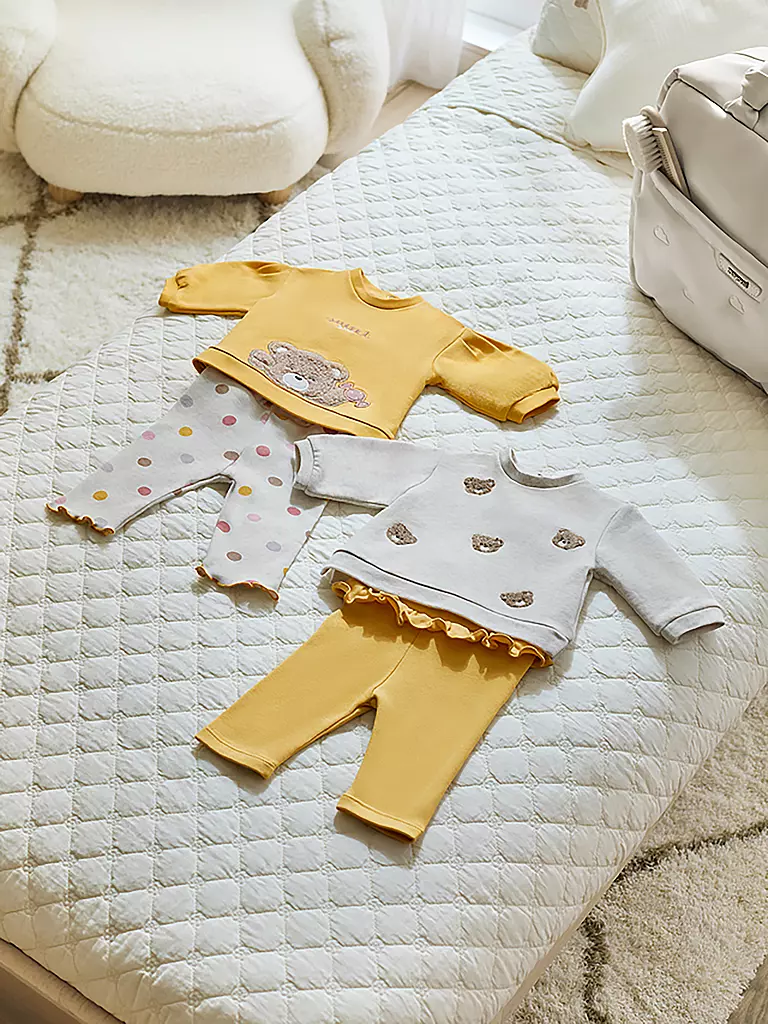 MAYORAL | Baby Set 2 Shirts, 2 Hosen 4-teilig  | Jaune