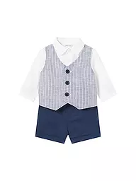 MAYORAL | Baby Set 2-teilig Hemd, Gilet und Hose | Bleu foncé