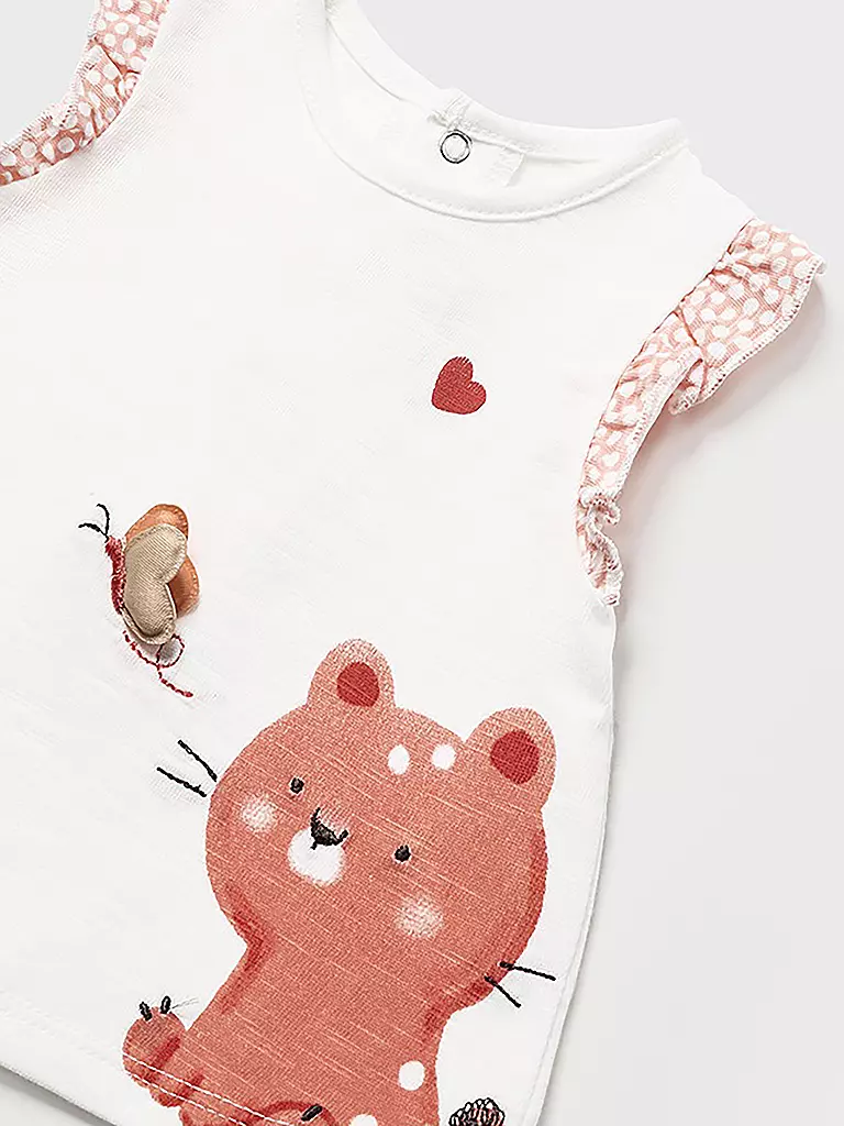 MAYORAL | Baby Set 4-teilig T-Shirt und Shorts  | Orange