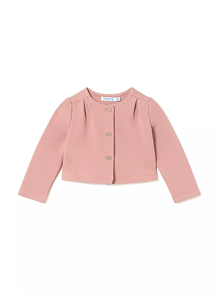 MAYORAL | Baby Set Langarmshirt, Jäckchen, Rock 3-teilig  | Rose