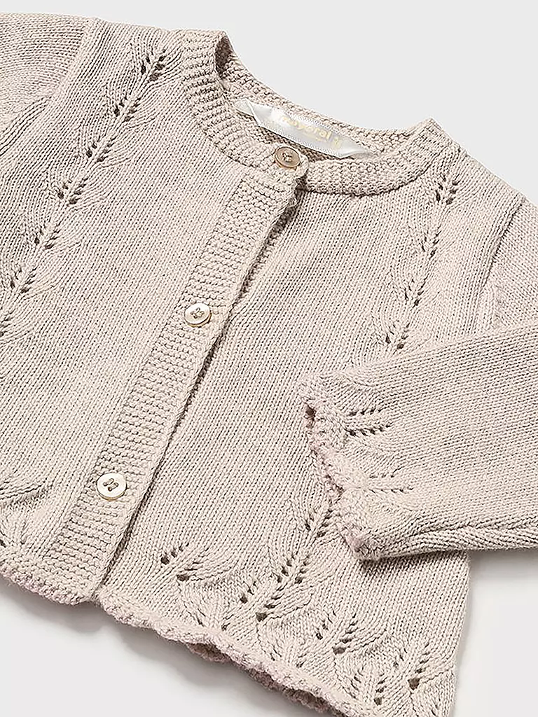 MAYORAL | Baby Set Latzhose Pullover Strickjacke 3-teilig  | Rose