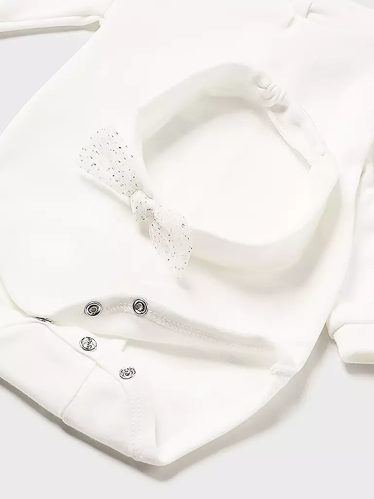 MAYORAL | Baby Set Stirnband, Body, Rock 3-teilig  | Crème