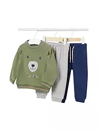 MAYORAL | Baby Set Sweater, Jogginghose 3-teilig  | Vert