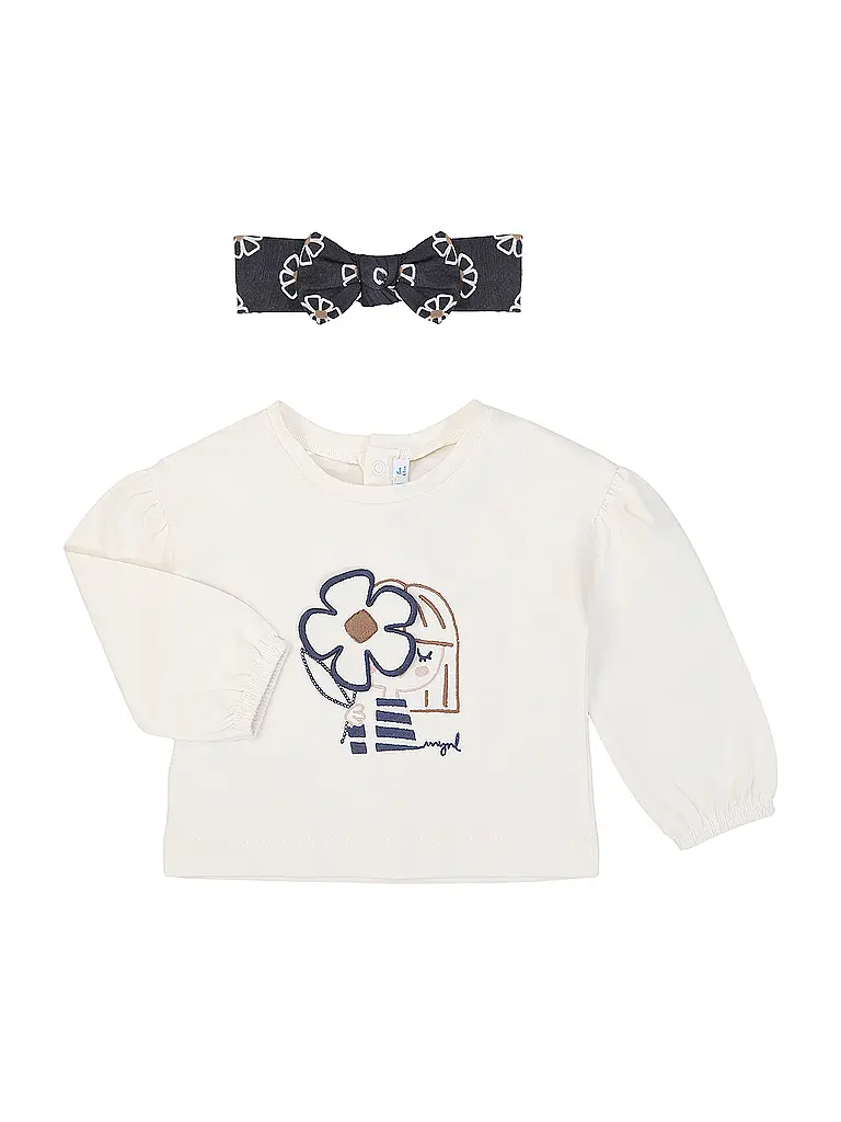 MAYORAL | Body à manches longues pour bébé avec bandeau | creme