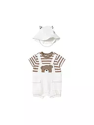 MAYORAL | Ensemble bébé 2 pièces barboteuse et bonnet | Crème