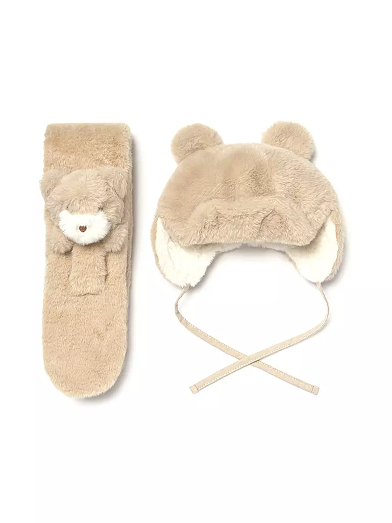 MAYORAL | Ensemble bébé 2 pièces bonnet et écharpe | beige