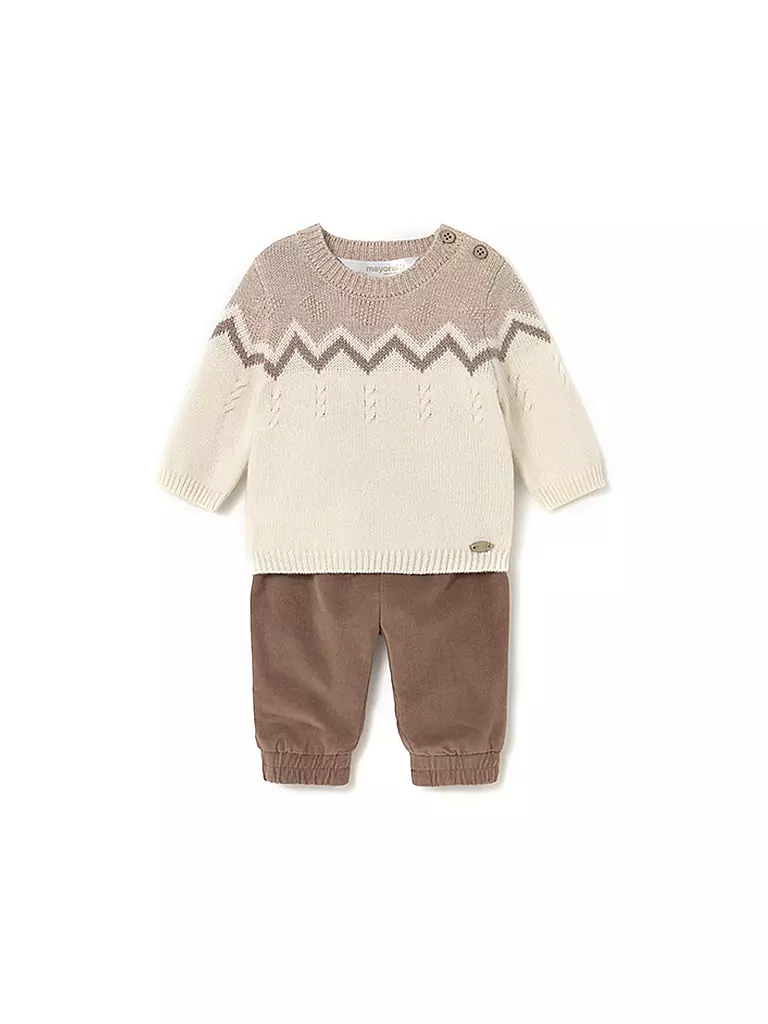 MAYORAL | Ensemble bébé 2 pièces pull et pantalon | Marron