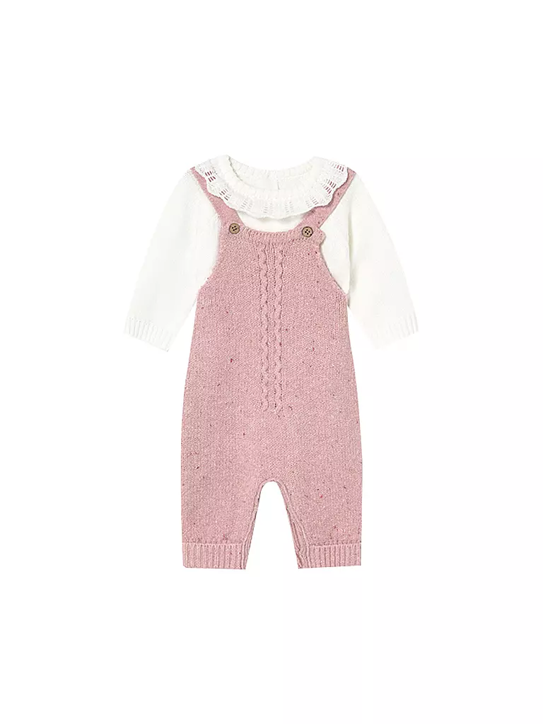 MAYORAL | Ensemble bébé 2 pièces pull et salopette | Rose