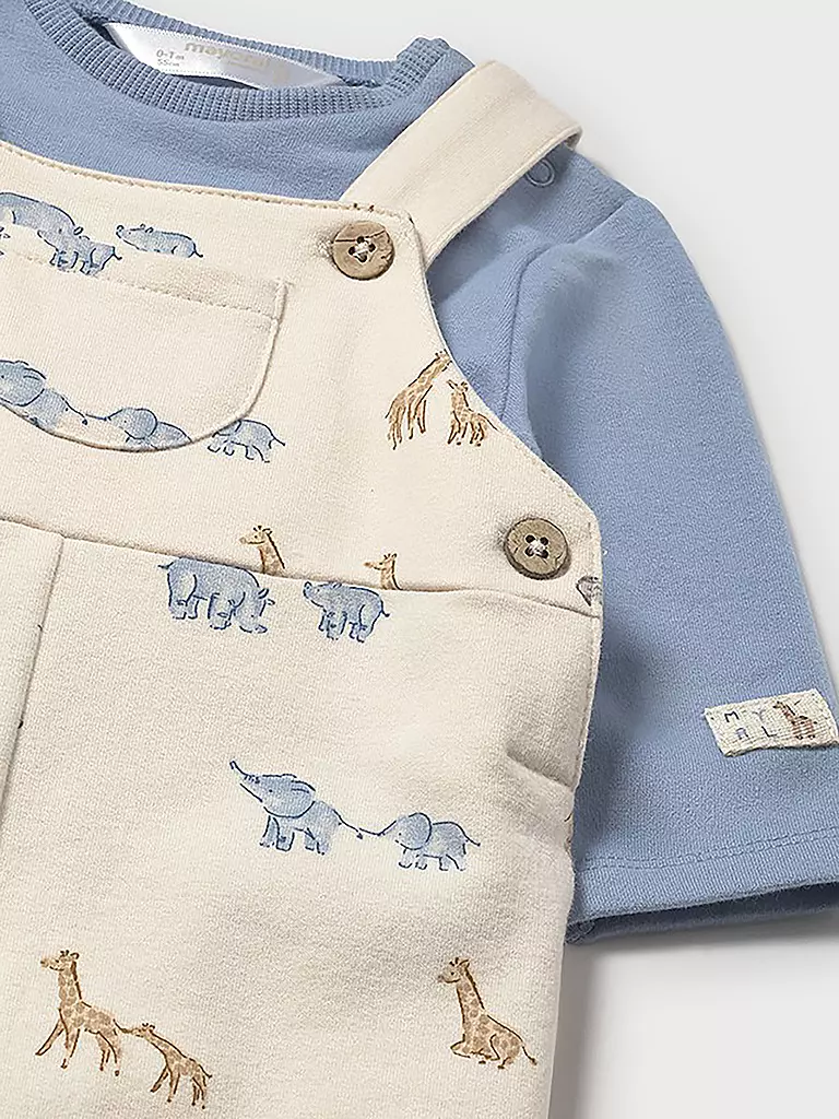 MAYORAL | Ensemble bébé 2 pièces T-shirt à manches longues et salopette | 