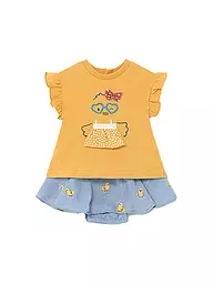 MAYORAL | Ensemble bébé 2 pièces T-shirt avec jupe | Jaune