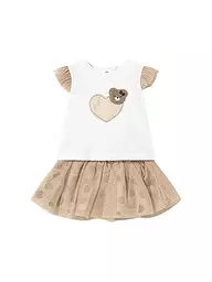 MAYORAL | Ensemble bébé 2 pièces T-shirt et jupe | Beige