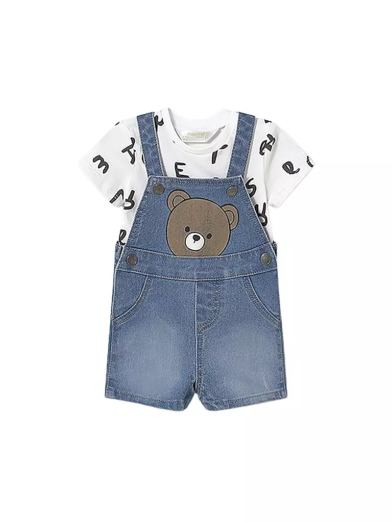 MAYORAL | Ensemble bébé 2 pièces T-shirt et salopette | blau