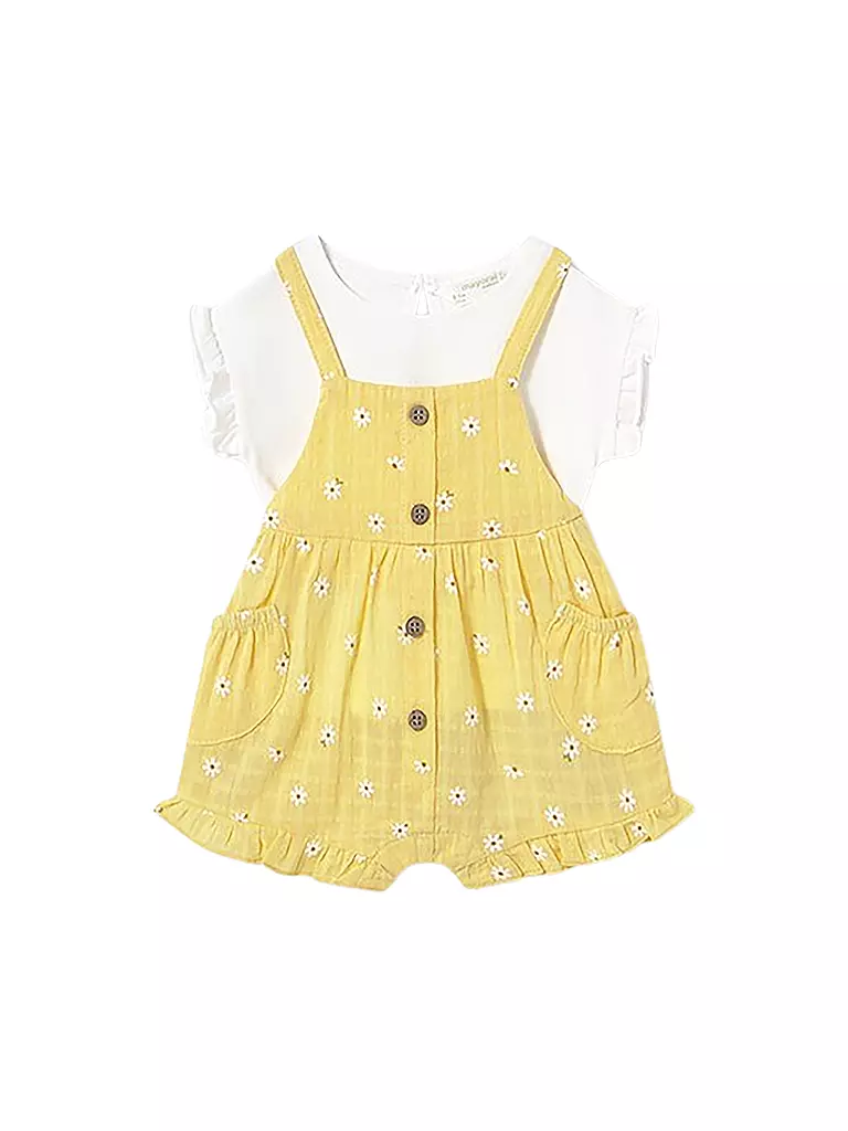 MAYORAL | Ensemble bébé 2 pièces T-shirt et salopette | gelb
