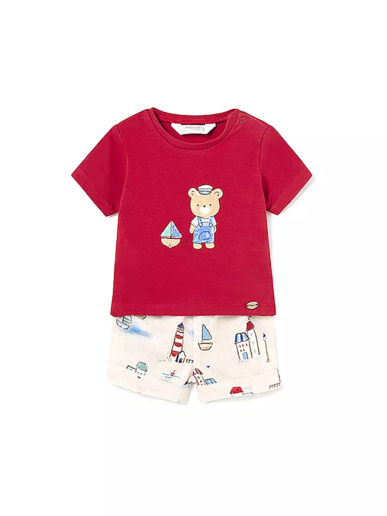 MAYORAL | Ensemble bébé 2 pièces T-shirt et short | rot