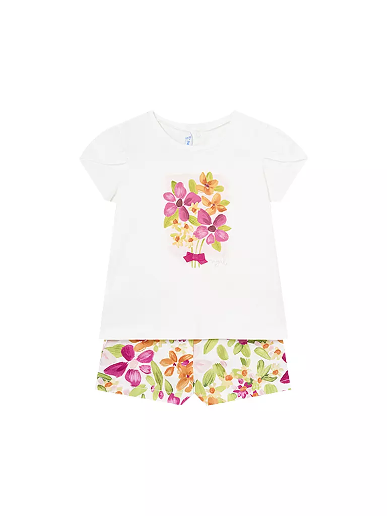 MAYORAL | Ensemble bébé 2 pièces T-shirt et short | weiss
