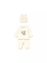 MAYORAL | Ensemble bébé 3 pièces pull, pantalon, bonnet | Crème