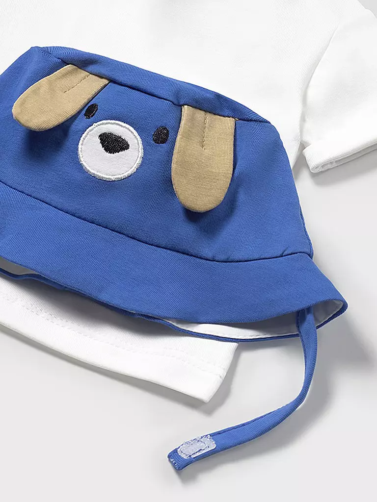 MAYORAL | Ensemble bébé 3 pièces T-shirt, salopette et chapeau | 