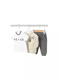 MAYORAL | Ensemble bébé 3 pièces T-shirt, veste et pantalon | Beige