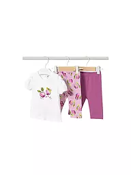 MAYORAL | Ensemble bébé 3 pièces T-shirt et leggings | Rose vif