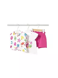 MAYORAL | Ensemble bébé 3 pièces T-shirts et shorts | Rose vif