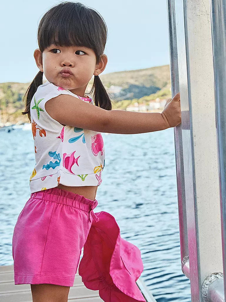 MAYORAL | Ensemble bébé 3 pièces T-shirts et shorts | pink