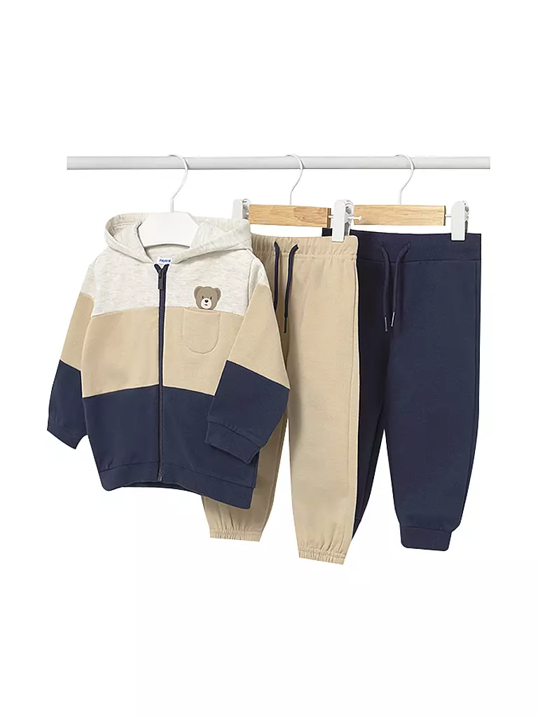 MAYORAL | Ensemble bébé 3 pièces veste et pantalon de jogging | blau