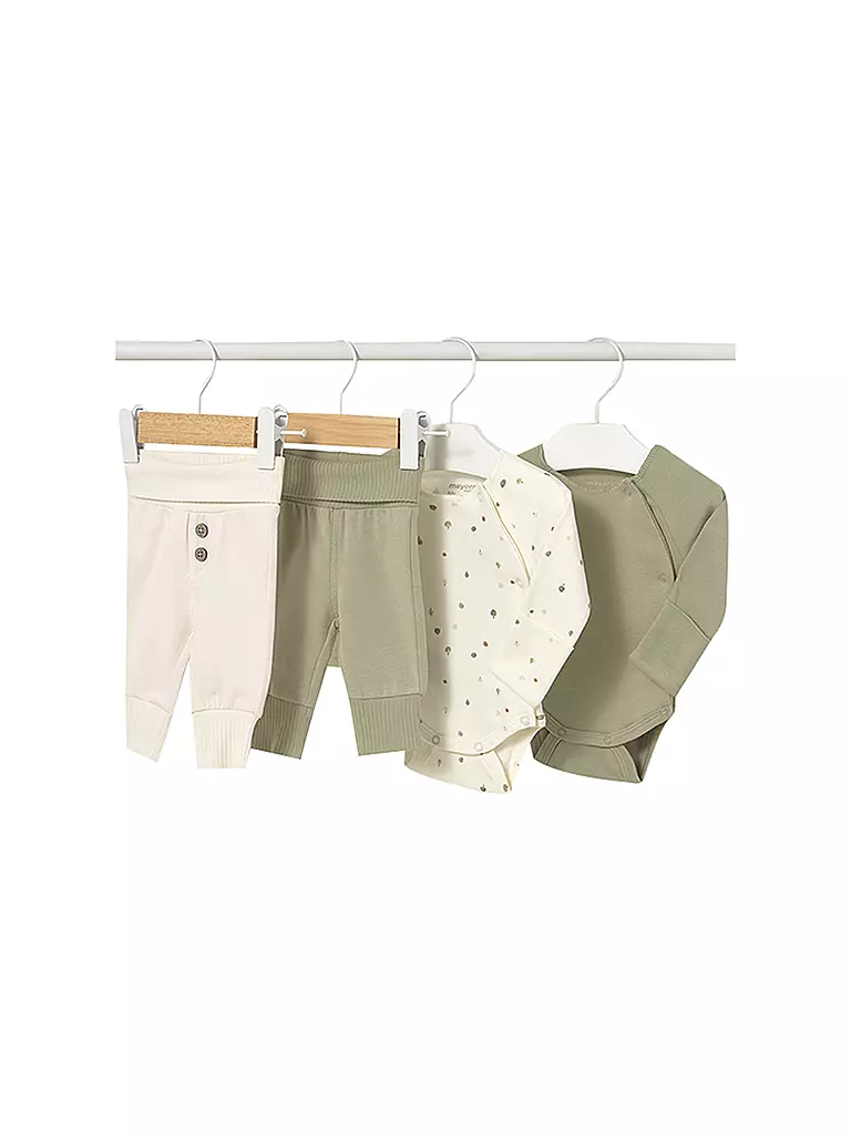 MAYORAL | Ensemble bébé 4 pièces, bodies et pantalons | Vert