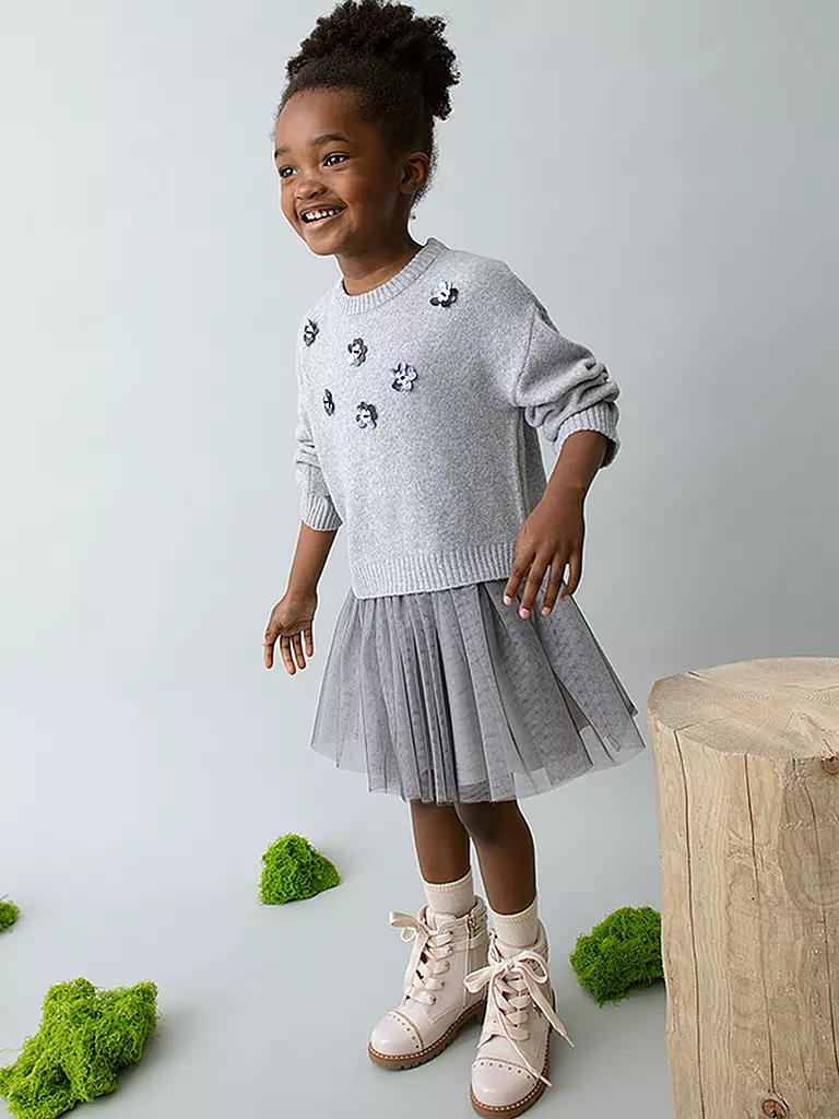 MAYORAL | Ensemble fille 2 pièces pull et robe | Gris